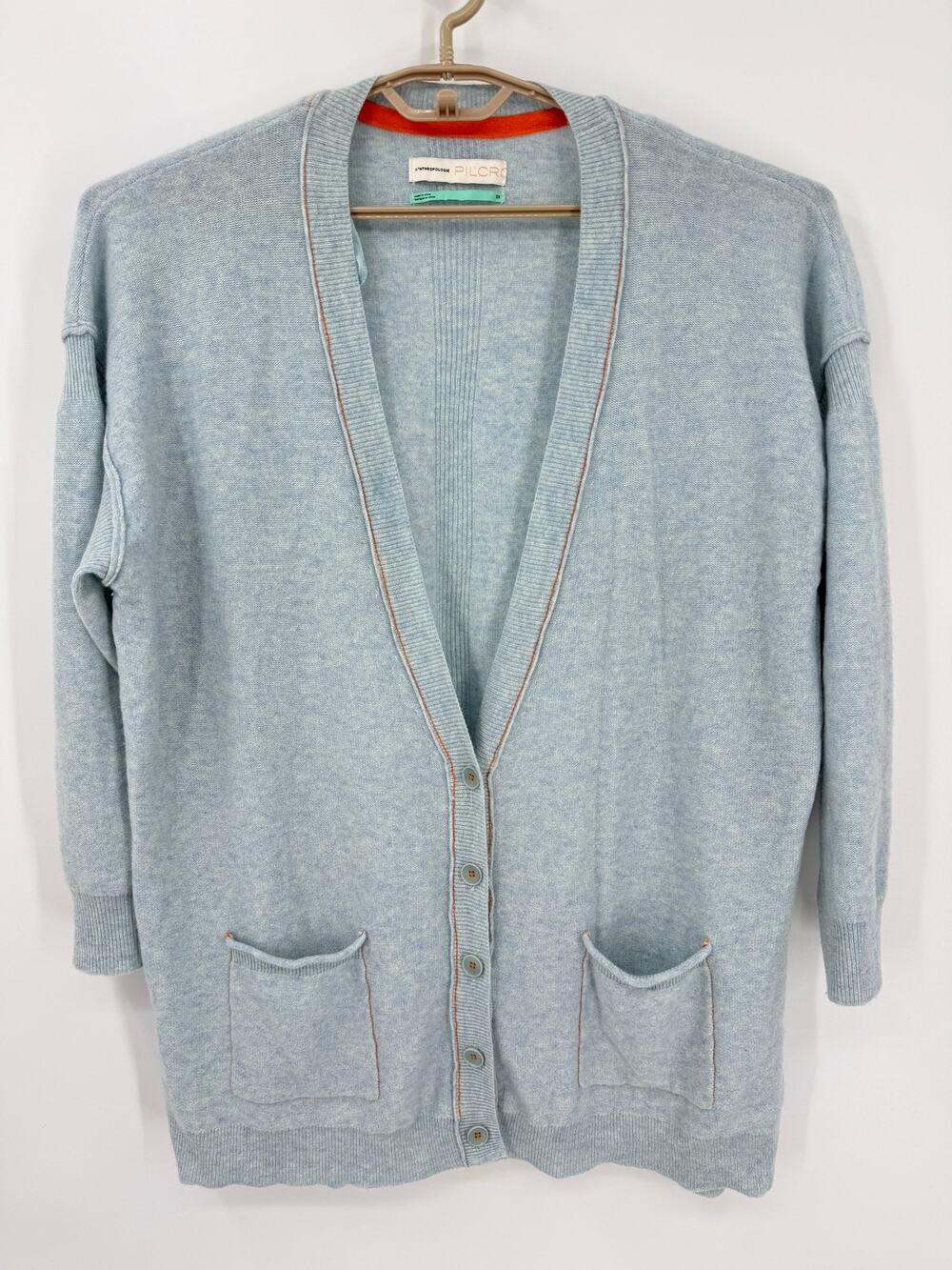 Pilcro Anthropologie 100% Cashmere Grandpa Sweater Long Cardigan Size 2X